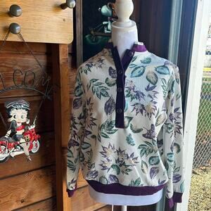 90s floral print button up shirt